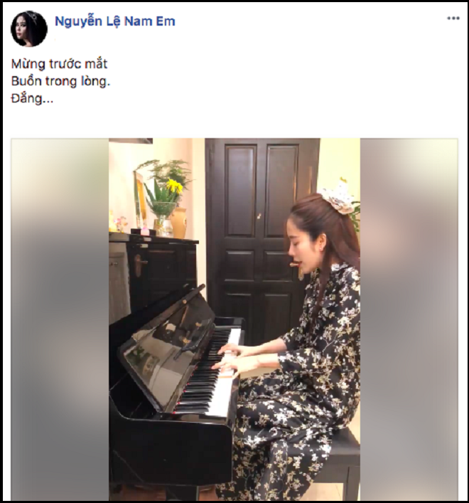 Chia sẻ đầy tâm trạng của Hoa hậu Nam Em trên trang cá nhân.
