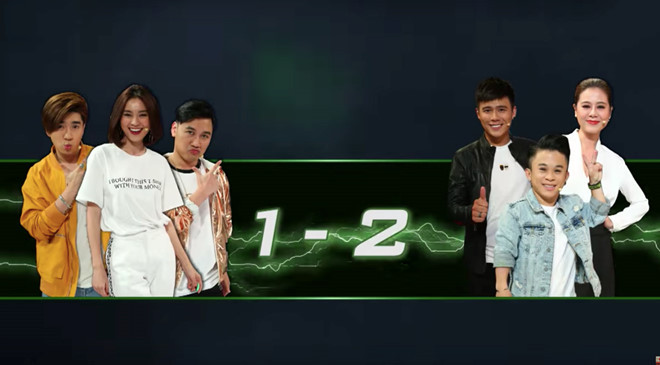 Hai đội chơi của chương trình Nhanh như chớp.