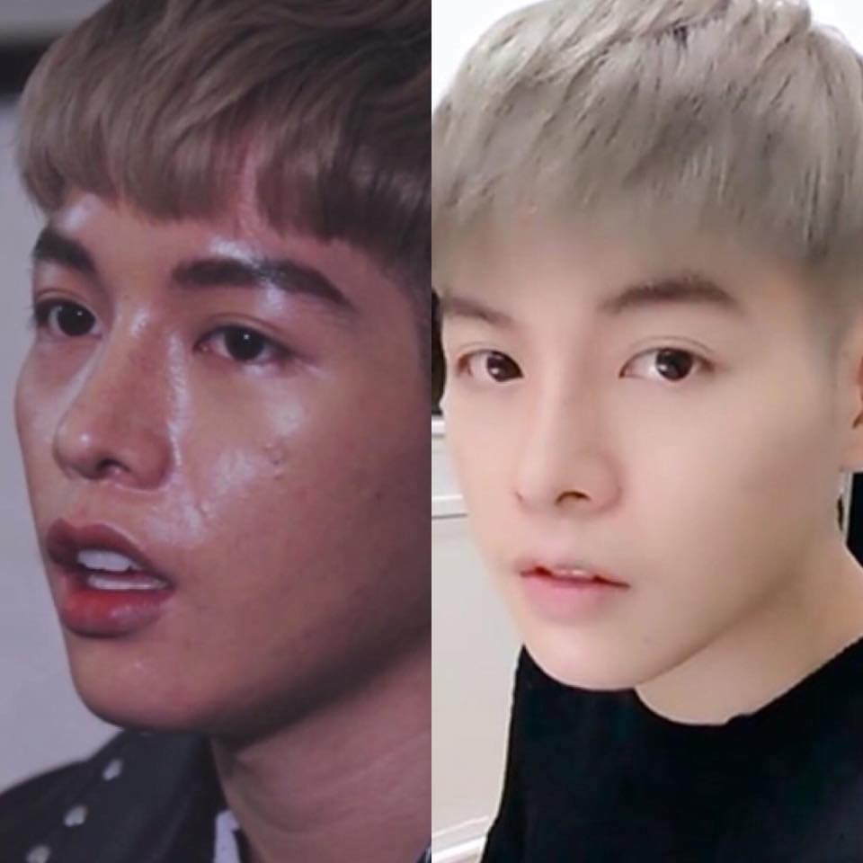 Sự khác biệt rõ rệt trong loạt ảnh đã qua chỉnh sửa và ảnh gốc của Đức Phúc.