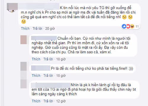 Fan phản ứng trái chiều.