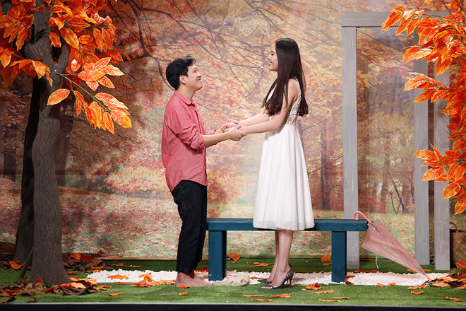 Trường Giang và Nam Em trong chương trình "Ơn giời, cậu đây rồi'. Ảnh: Zing