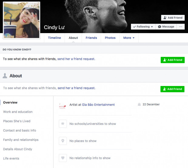 Cả hai đã gỡ bỏ và không còn kết nối trong phần “relationship”.