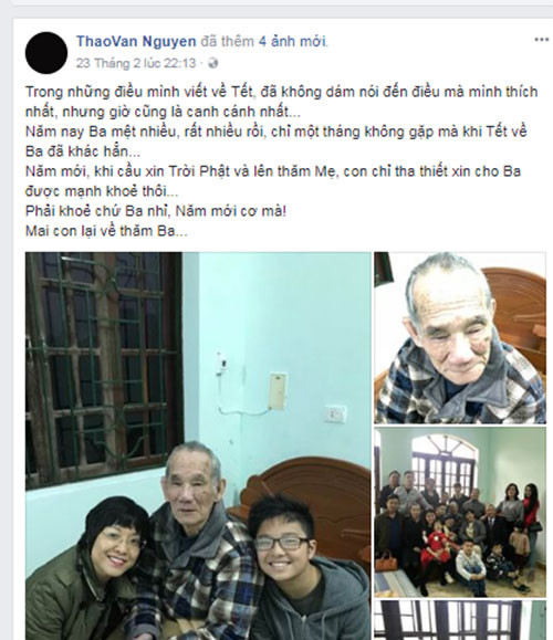 Chia sẻ của MC Thảo Vân.