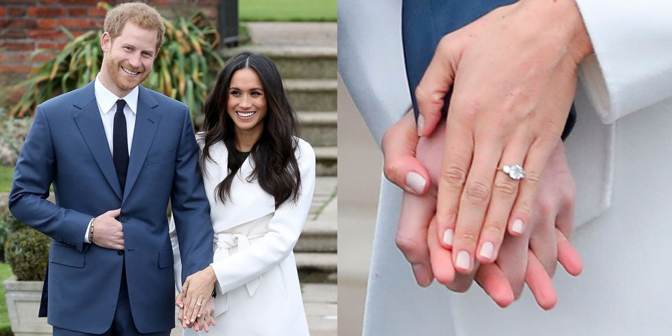 Meghan Markle: Cựu diễn viên phim truyền hình Suits và Hoàng tử Anh Harry trở thành vợ chồng hôm 19/5. Trước đó, họ đính hôn hồi cuối tháng 11/2017. Markle được vị hôn phu tự tay thiết kế nhẫn đính hôn gồm 3 viên kim cương, viên lớn nhất 2,5-3 carat ở chính giữa. Được biết, món trang sức có màu vàng hồng yêu thích của Meghan Markle. Chuyên gia trang sức ước tính giá trị của nó khoảng 50.000 bảng Anh.