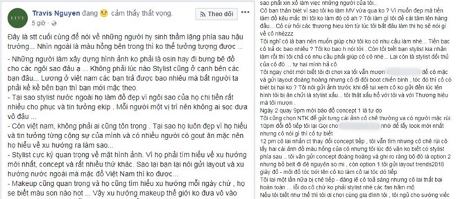 Stylist tố Minh Hằng tự ý đổi đồ.