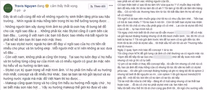 Stylist tố Minh Hằng tự ý đổi đồ.