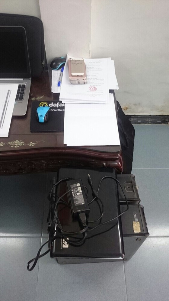 Tang vật công an thu giữ.