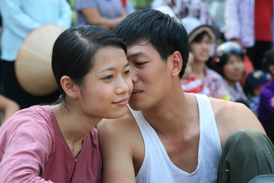 Trà My và Sinh Đan đóng cặp trong phim Thương nhớ ở ai. Ảnh: FBNV