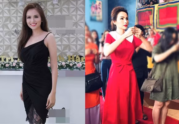 So sánh hình ảnh trước đây và hiện tại của Diễm Hương để thấy sự thay đổi về nhan sắc.