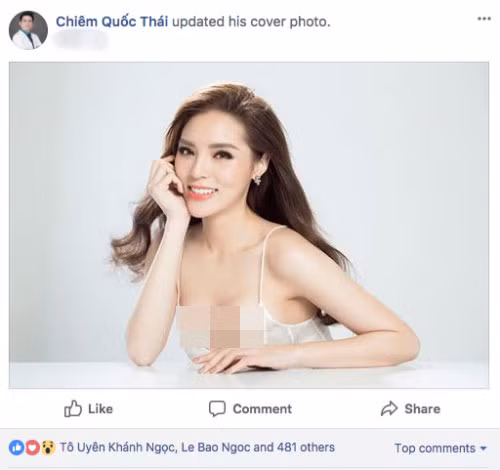 Bác sĩ Chiêm Quốc Thái bất ngờ thay ảnh bìa facebook cá nhân bằng hình của Kỳ Duyên.