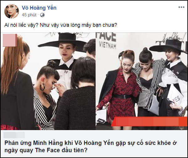 Hoàng Yến lên tiếng về nghi án liếc xéo Minh Hằng.