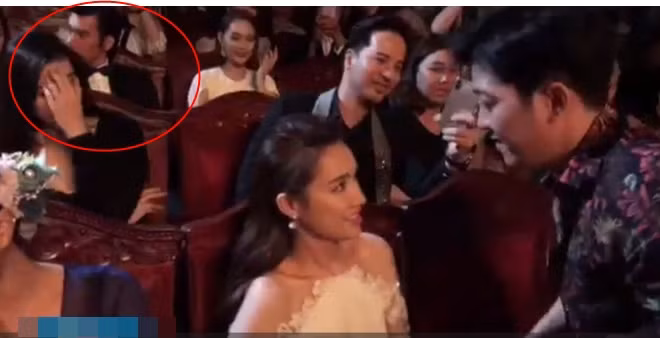 Nhan Phúc Vinh ngó lơ khi Trường Giang cầu hôn Nhã Phương.