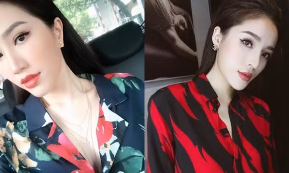 Bảo Thy và Kỳ Duyên căn góc chụp hình khá giống nhau.