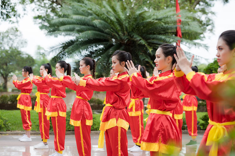 Tuy chỉ trong vài tiếng đồng hồ được luyện quyền và dạy vài thế võ cơ bản nhưng các thí sinh cũng có những trải nghiệm thú vị.