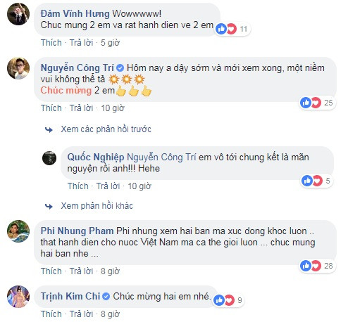 Sao Việt chúc mừng Quốc Cơ - Quốc Nghiệp.