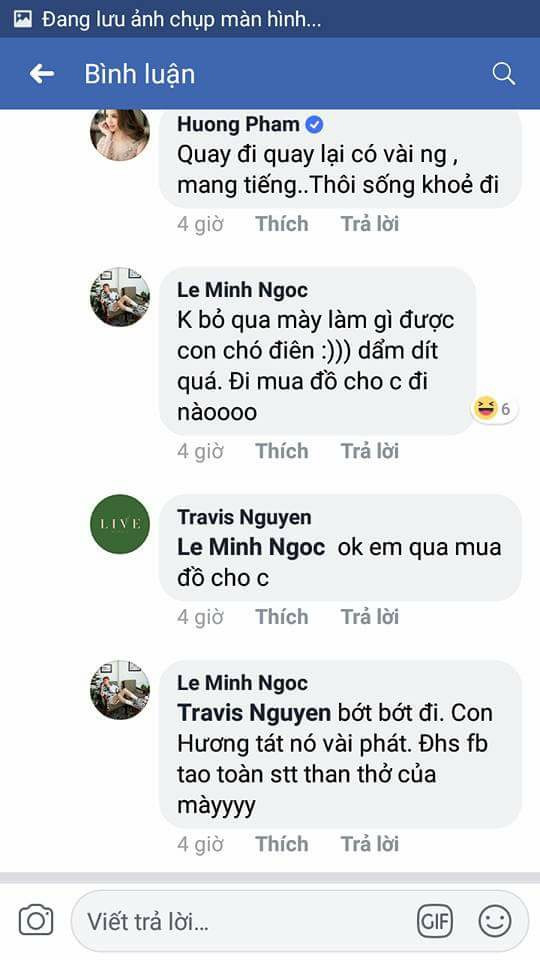 Phạm Hương khuyên Travis Nguyễn nên bỏ qua mọi chuyện.