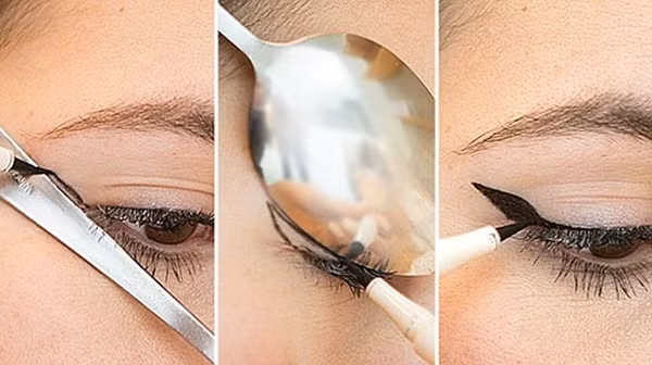 Kẻ mắt eyeliner đơn giản hơn bao giờ hết với một chiếc muỗm.