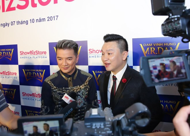 Sự kiện ra mắt app "Mr. Đàm, ông hoàng nhạc Việt". Ảnh: Người Đưa Tin