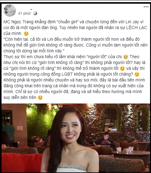 Một trong số những ”gạch đá” mà cư dân mạng dành cho Ngọc Trang.