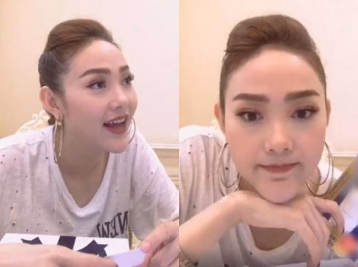 Gương mặt khác lạ của Minh Hằng với chiếc cằm dài, nhọn, gây mất cân đối từng gây xôn xao showbiz đầu tháng 4/2018.