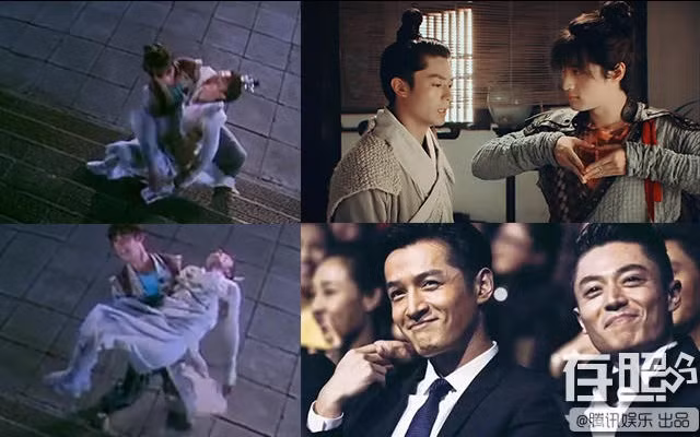 Không chỉ có các cặp nam nữ, Hoắc Kiến Hoa và Hồ Ca cũng từng có cảnh quay bế trong phim "Tiên kiếm kỳ hiệp 3". Hẳn chỉ cần nhìn trên phim thôi cũng thấy Hồ Ca đã vất vả như nào.