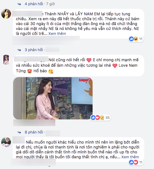 Lại lên chùa tịnh tâm, Nam Em nhận "gạch đá" không thương tiếc.