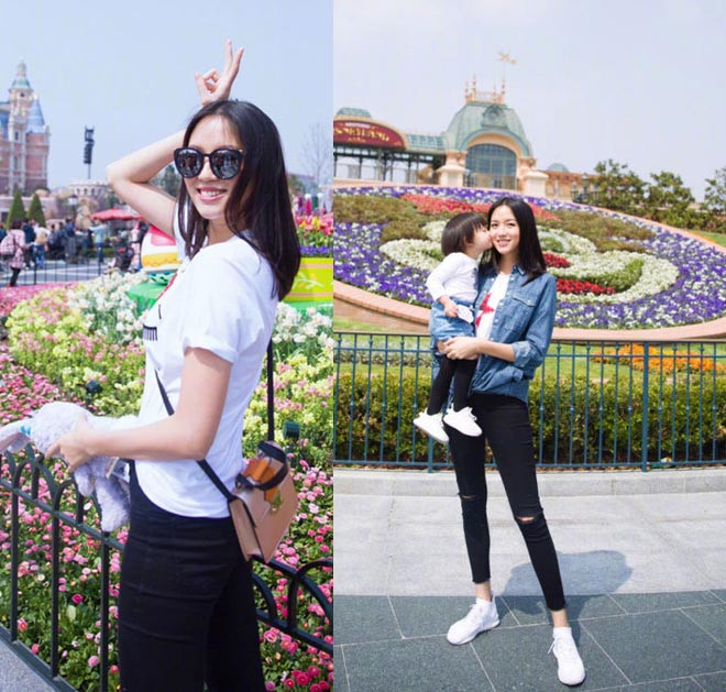 Hình ảnh mới của Trương Tử Lâm khi đón sinh nhật tuổi 34 ở Disneyland.
