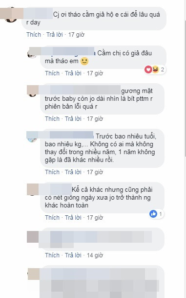 Ngay khi đoạn clip được chia sẻ, rất nhiều bình luận của cư dân mạng bàn về điều này. Nhiều người bày tỏ sự tiếc nuối nhan sắc đáng yêu của "bé Heo" với gương mặt tròn bầu bĩnh hồi mới vào nghề.