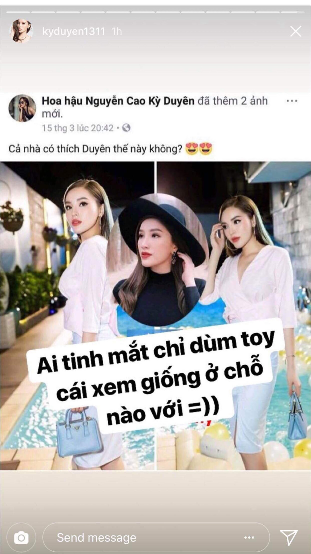 Kỳ Duyên phản ứng khi bị nói nhan sắc là "bản sao" của Bảo Thy.