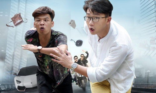 Minh Tít (bên phải) và Trung Ruồi đang là lứa diễn viên hài trẻ sáng giá ở miền Bắc.