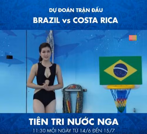 MC Thu Hằng diện bikini lên sóng.