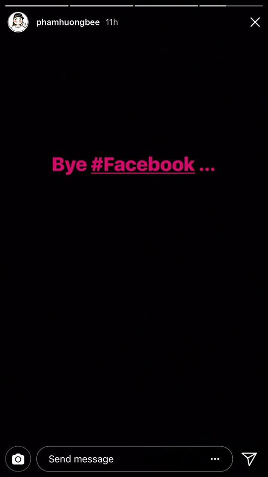 Hoa hau Pham Huong tuyen bo se dong cua Facebook