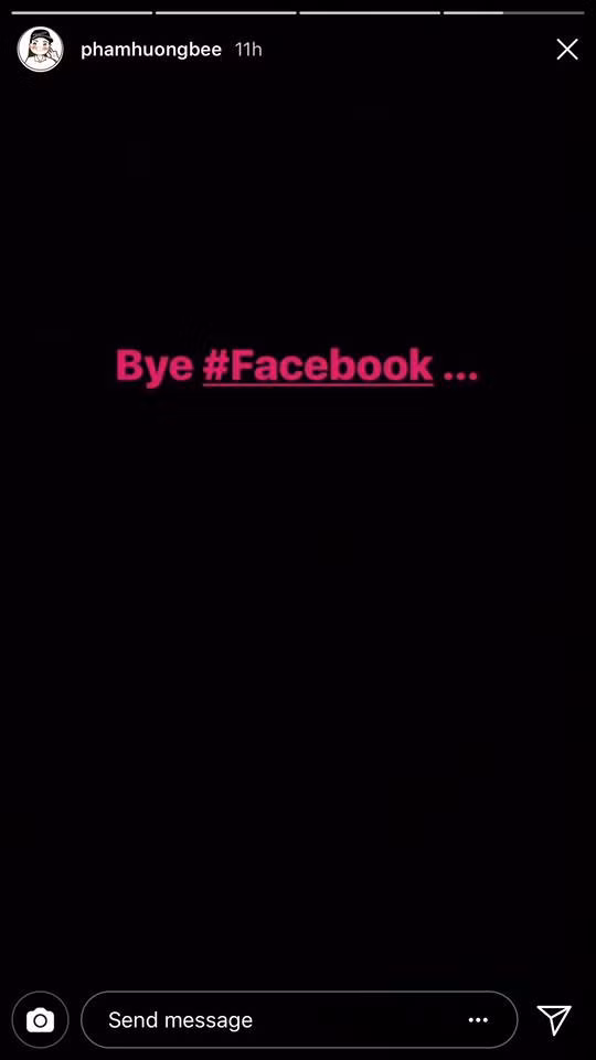 Hoa hau Pham Huong tuyen bo se dong cua Facebook