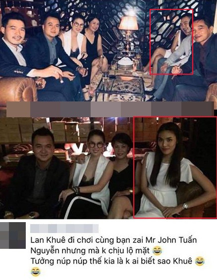 Lan Khuê được cho là đi chơi cùng doanh nhân John Tuấn Nguyễn nhưng né chụp ảnh chung.