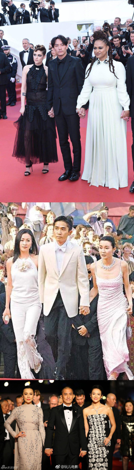 Với tư cách thành viên ban giám khảo, Trương Chấn (ảnh trên cùng) đã nắm tay hai giám khảo nữ khác trên thảm đỏ. Trên Sina, Trương Chấn được so sánh với Lương Triều Vỹ. Tuy nhiên, Trương Chấn được đánh giá vinh dự hơn khi xuất hiện bên hai bóng hồng hàng đầu thế giới.