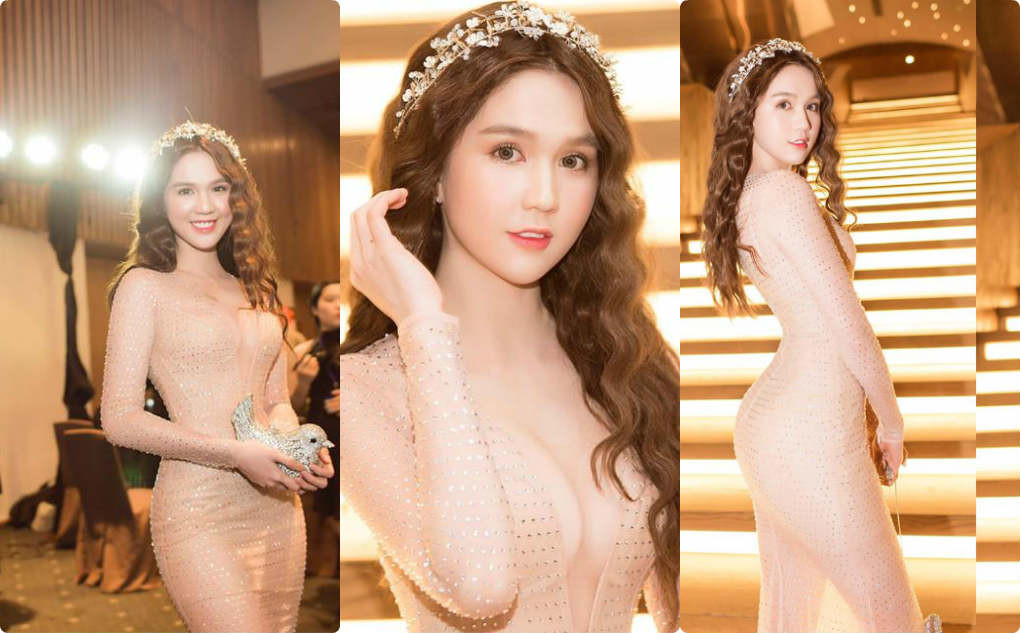 Ngọc Trinh trở nên quyến rũ hơn khi lựa chọn những chiếc váy ôm sát thân hình chuẩn đồng hồ cát.