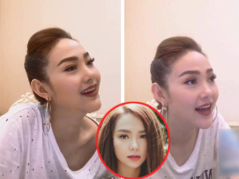 Đoạn livestream gây bão với chiếc cằm dài hồi đầu tháng 4 của Minh Hằng. Ở góc nghiêng, người hâm mộ thậm chí không nhận ra thần tượng của mình.