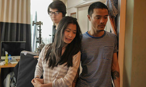 Trà My có những cảnh quay táo bạo trong phim mới. Ảnh: NVCC