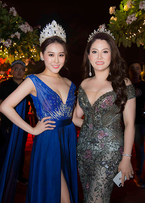 HH Phan Hoàng Kim đọ sắc cùng đương kim HH Doanh nhân Xuân Hương.