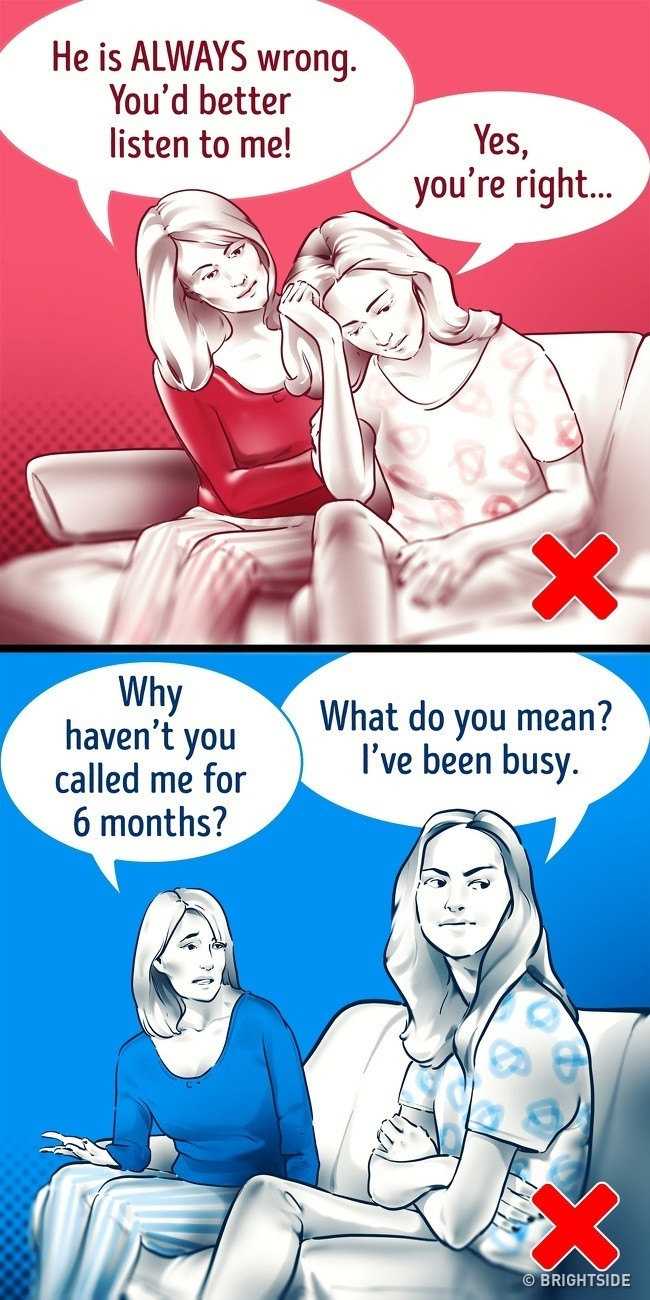 5. Bạn thường xuyên liên lạc với cha mẹ và người thân như thế nào? Tần suất liên lạc với cha mẹ và sự phụ thuộc của một người có thể đóng vai trò quyết định trong mối quan hệ của cặp vợ chồng. Luật sư ly hôn Carla Donnelly xác nhận rằng, có những người thực sự kết hôn vẫn còn ưu tiên nhu cầu của cha mẹ và người thân của họ hơn là lợi ích của vợ/chồng họ. Mặt khác, các mối quan hệ không tốt với cha mẹ có thể là một dấu hiệu cho thấy, người ấy có trạng thái tinh thần không ổn định. Những người này có thể không có khả năng duy trì mối quan hệ trong một thời gian dài và không biết làm thế nào để thỏa hiệp.