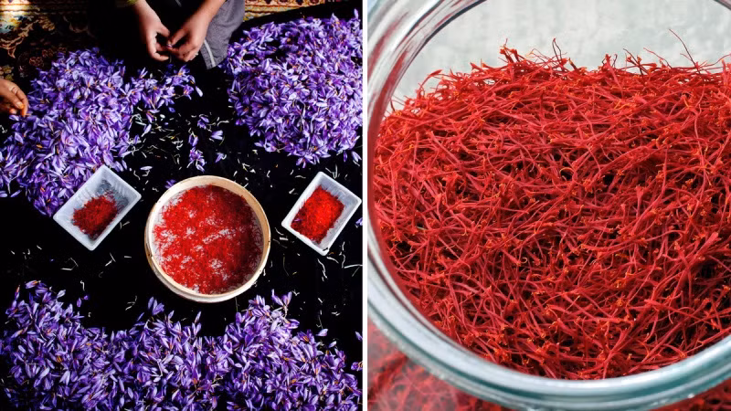 Saffron + lotion mask: mặt nạ quyền năng vừa cấp ẩm vừa làm sáng da, thích hợp với những làn da có vết thâm mụn.