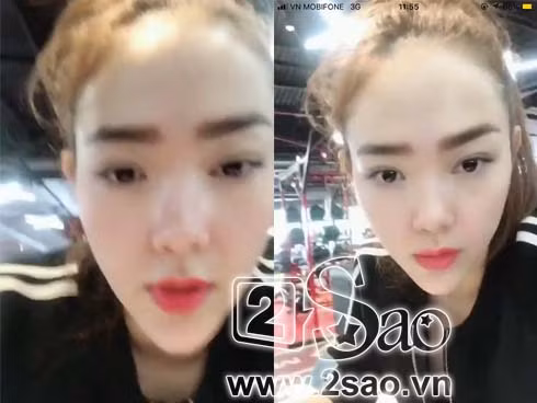 Minh Hang lai de lo cam tam giac nguoc dang so