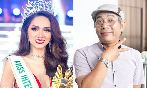 Hoa hậu Chuyển giới Hương Giang cảm thấy hạnh phúc trước lời chúc của nghệ sĩ Trung Dân.