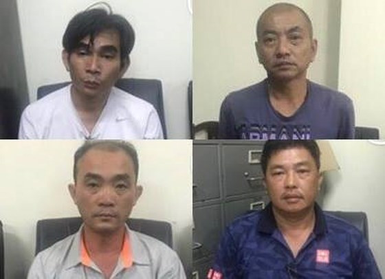 Nhóm đối tượng Quang-Liêm-Biên-Thanh Hùng. (từ trái qua phải , từ trên xuống dưới)