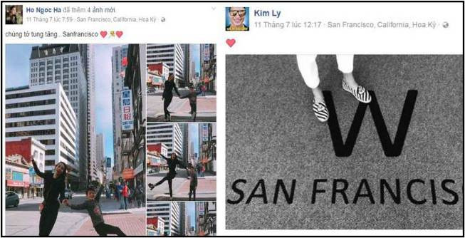 Ngày 11/7/2017, Hồ Ngọc Hà và Kim Lý cùng đi du lịch tại Mỹ, chính thức hẹn hò dù chưa công khai mối quan hệ tình cảm với công chúng.