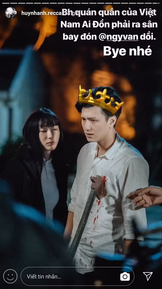 Nam diễn viên Huỳnh Anh ra sân bay đón bạn gái?