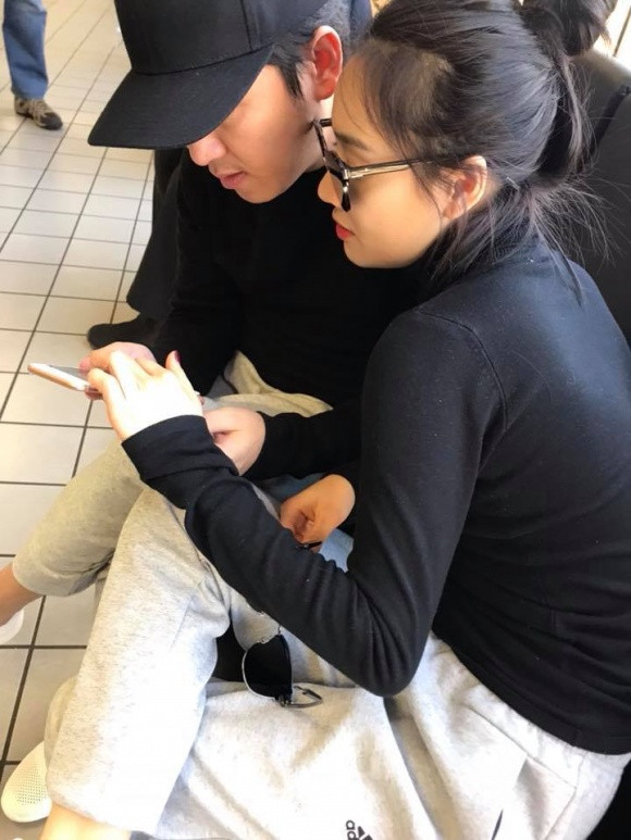 Cặp đôi đang có khoảng thời gian hạnh phúc ở Mỹ.