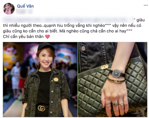 Quế Vân hứng trọn "gạch đá" vì khoe phụ kiện tiền tỷ quá phô.