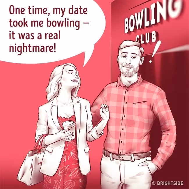 7. Nói với tôi về ngày tồi tệ nhất của bạn Bạn có thể đặt câu hỏi này nếu bạn cảm thấy cuộc hẹn hò của mình thành công. Nhà tâm lý học Spencer Scott giải thích rằng, câu hỏi này nhằm giúp bạn biết người ấy có thoải mái với bạn và sẵn sàng nói cho bạn vấn đề cá nhân hay không. Mặt khác, đây là một cách hay để biết liệu cuộc hẹn có thực sự khác với ngày mà người ấy cho là ác mộng.