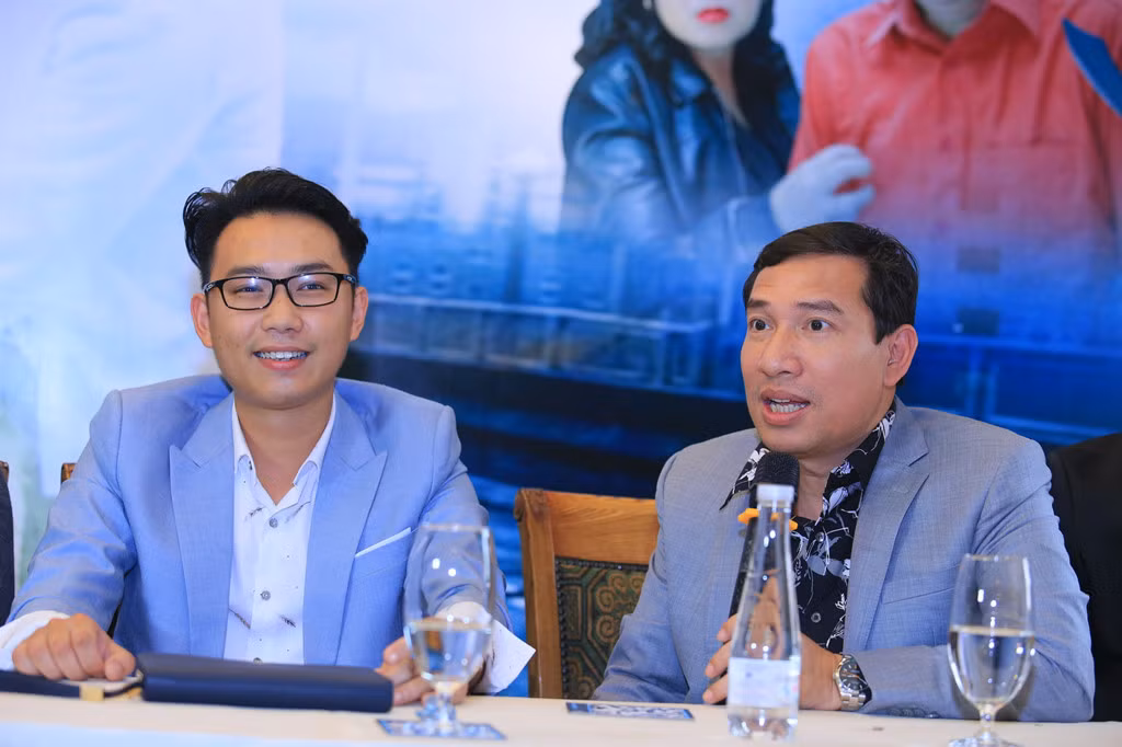 Quang Thắng (bên phải) và Minh Tít cùng góp mặt trong bộ phim.